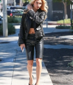 hailey-baldwin-October-17-Out-in-Beverly-Hills-black-leather-outfit-shorts-bikers-pumps-heels-10.jpg