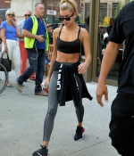 hailey-baldwin-August-1-Out-in-New-york-with-Kendall-Jenner-leaving-gotham-gym-black-leggins-hat-sports-nike-7.jpg